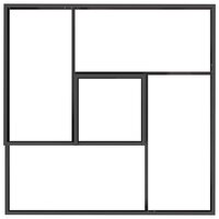 Tuin Bloempot Zwart 100 x 100 x 50 cm Staal 8