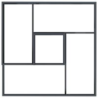 Tuin Bloempot Antraciet 100 x 100 x 50 cm Staal 8