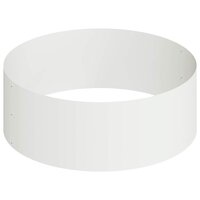 Tuin Bloempot Wit 90 x 90 x 20 cm Staal 6