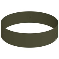 Tuin Bloempot Olijfgroen 90 x 90 x 20 cm Staal 5