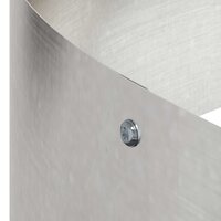 Tuin Bloempot Zilver 90 x 90 x 20 cm Roestvrij staal 9