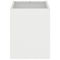 Tuin Bloempot Wit 32 x 32 x 40 cm Koudgewalst staal 5