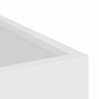 Tuin Bloempot Wit 32 x 32 x 40 cm Koudgewalst staal 7