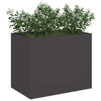Tuin Bloempot Zwart 50 x 32 x 40 cm Koudgewalst staal 3