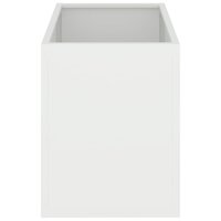 Tuin Bloempot Wit 50 x 32 x 40 cm Koudgewalst staal 6