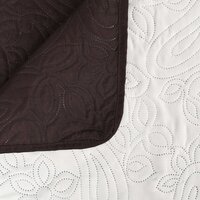 Bedsprei dubbelzijdig 170x210 cm quilt cr&egrave;me en bruin 4