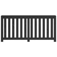 Radiatorafdekking Zwart Eiken 175 x 20 x 82 cm 4