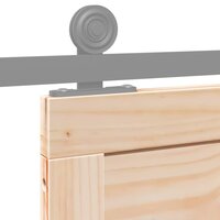 Schuifdeur Naturel 90 x 208 cm Massief grenenhout 8