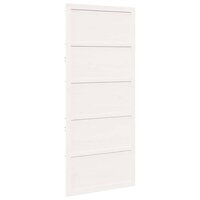 Schuifdeur Wit 90 x 208 cm Massief grenenhout 6