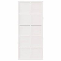 Schuifdeur Wit 100 x 210 cm Massief grenenhout 4