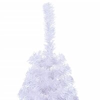 Kunstkerstboom met standaard half 120 cm PVC wit 5