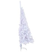 Kunstkerstboom met standaard half 150 cm PVC wit 5
