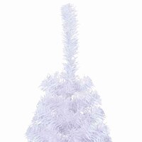 Kunstkerstboom met standaard half 150 cm PVC wit 6