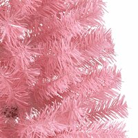 Kunstkerstboom met standaard half 180 cm PVC roze 7