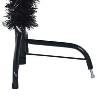 Kunstkerstboom met standaard half 150 cm PVC zwart 8