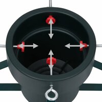 Kerstboomstandaard 46x46x19 cm zwart 5