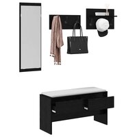 Halmeubelset 4 pcs Oud Hout 90 x 31 x 46.5 cm Bewerkt hout 3