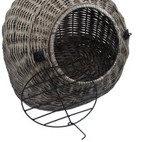 Kattendrager 50x42x40 cm natuurlijk wilgenhout grijs 7