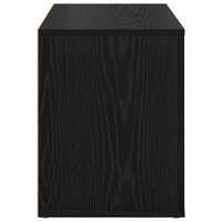 Schoenenrek met plank Zwart eiken 75 x 35 x 45 cm Bewerkt hout 6