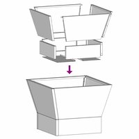 Vuurkorf Zwart 40 x 40 x 35 cm Staal 9