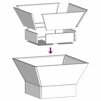 Vuurkorf Zwart 60 x 60 x 35 cm Staal 9