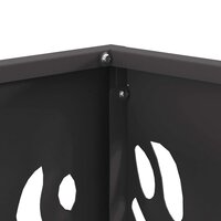 Vuurkorf Zwart 40 x 40 x 40 cm Koudgewalst staal 7