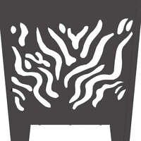 Vuurkorf Zwart 40 x 40 x 40 cm Koudgewalst staal 9