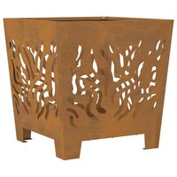 Vuurkorf Bruin 40 x 40 x 40 cm Cortenstaal 2