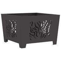 Vuurkorf Zwart 60 x 60 x 40 cm Koudgewalst staal 2