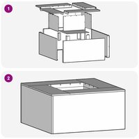 Vuurkorf Zwart 60 x 60 x 30 cm Koudgewalst staal 8