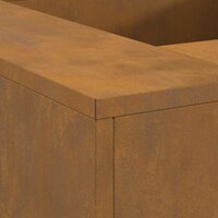 Vuurkorf Bruin 80 x 80 x 40 cm Cortenstaal 8