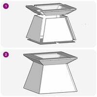 Vuurkorf Zwart 48 x 48 x 40 cm Koudgewalst staal 9