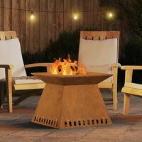 Vuurkorf Bruin 60 x 60 x 50 cm Cortenstaal 4