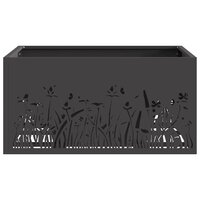 Vuurkorf Zwart 60 x 60 x 30 cm Koudgewalst staal 5