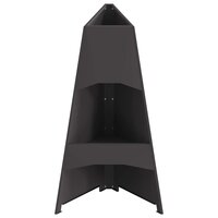 Vuurkorf Zwart 50 x 50 x 95 cm Koudgewalst staal 6