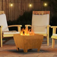 Vuurkorf Bruin 50 x 50 x 38 cm Cortenstaal 4