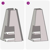 Vuurkorf Zwart 50 x 50 x 100 cm Koudgewalst staal 7