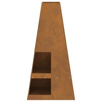 Vuurkorf Bruin 50 x 50 x 100 cm Cortenstaal 6