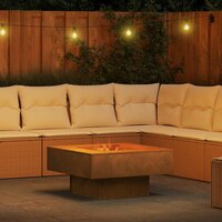 Vuurkorf Bruin 80 x 80 x 40 cm Cortenstaal 4