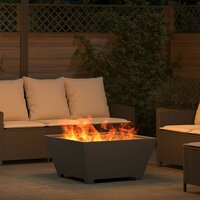 Vuurkorf Zwart 80 x 80 x 40 cm Koudgewalst staal 4