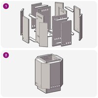 Vuurkorf Black 48 x 48 x 51 cm Cold-rolled steel 9