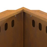 Vuurkorf Brown 38 x 38 x 51 cm Weathering steel 8