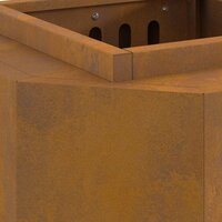 Vuurkorf Brown 38 x 38 x 51 cm Weathering steel 9