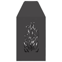 Vuurkorf Zwart 50 x 50 x 100 cm Koudgewalst staal 7