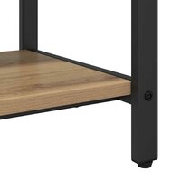 Kapstok artisanaal eikenkleurig 75 x 34 x 184 cm Bewerkt hout 8