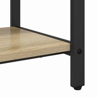 Kapstok met plank Sonoma eiken 95 x 34 x 184 cm Bewerkt hout 8