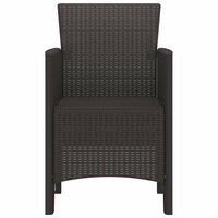 Tuinstoel 2 pcs Bruin 53 x 49 x 85 cm PP 6