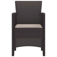 Tuinstoel 2 pcs Bruin 53 x 49 x 85 cm PP 5