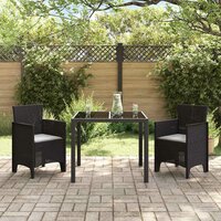 Tuinstoel 2 pcs Bruin 53 x 49 x 85 cm PP 3