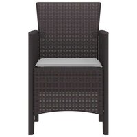 Tuinstoel 2 pcs Bruin 53 x 49 x 85 cm PP 6